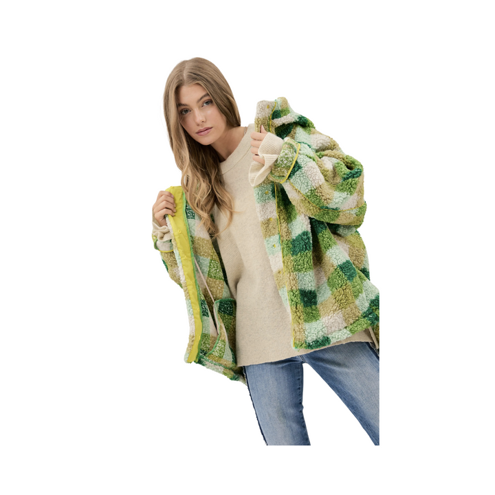 Plaid Back Spirit Jacket - Kelly Green