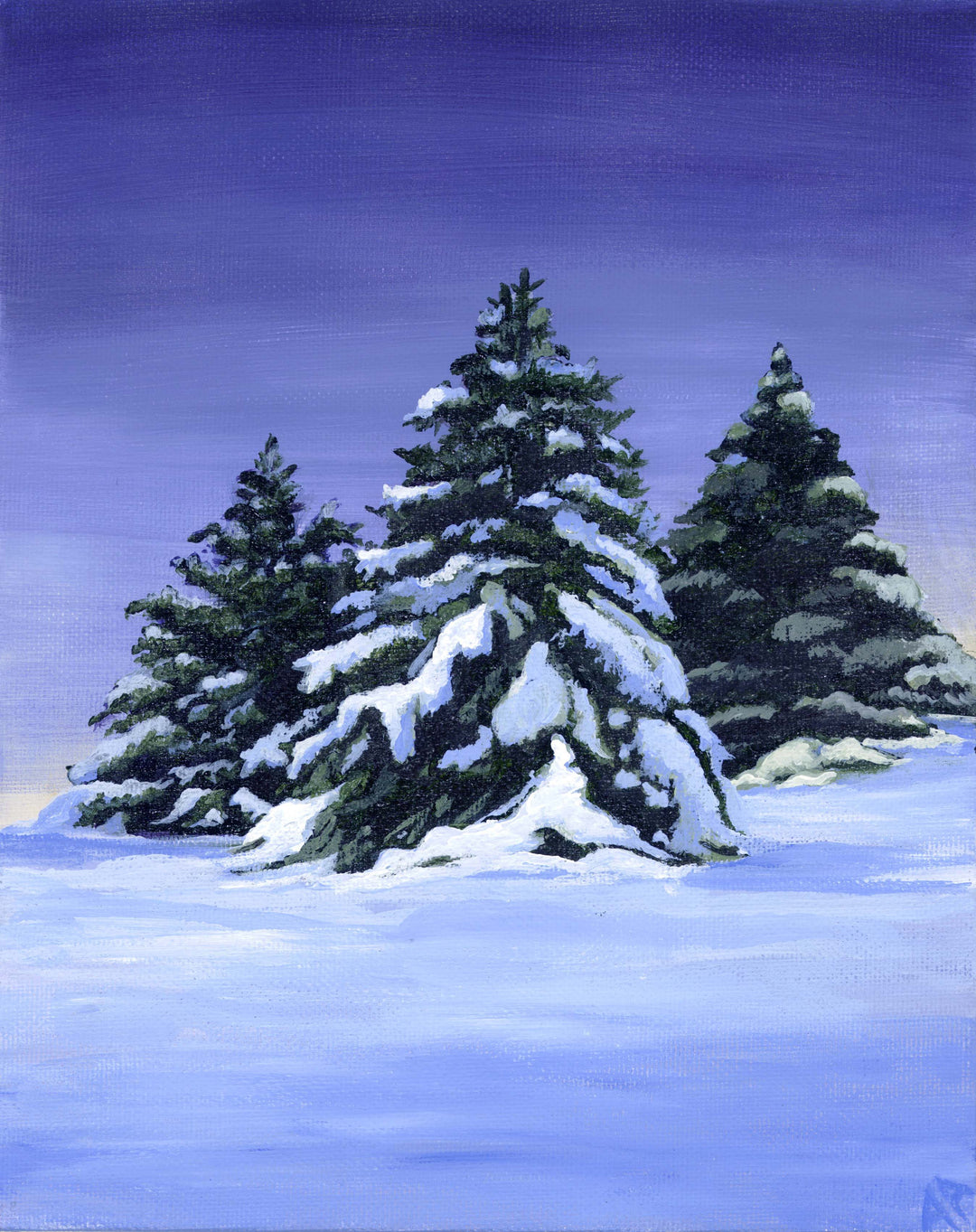 December Trees Card