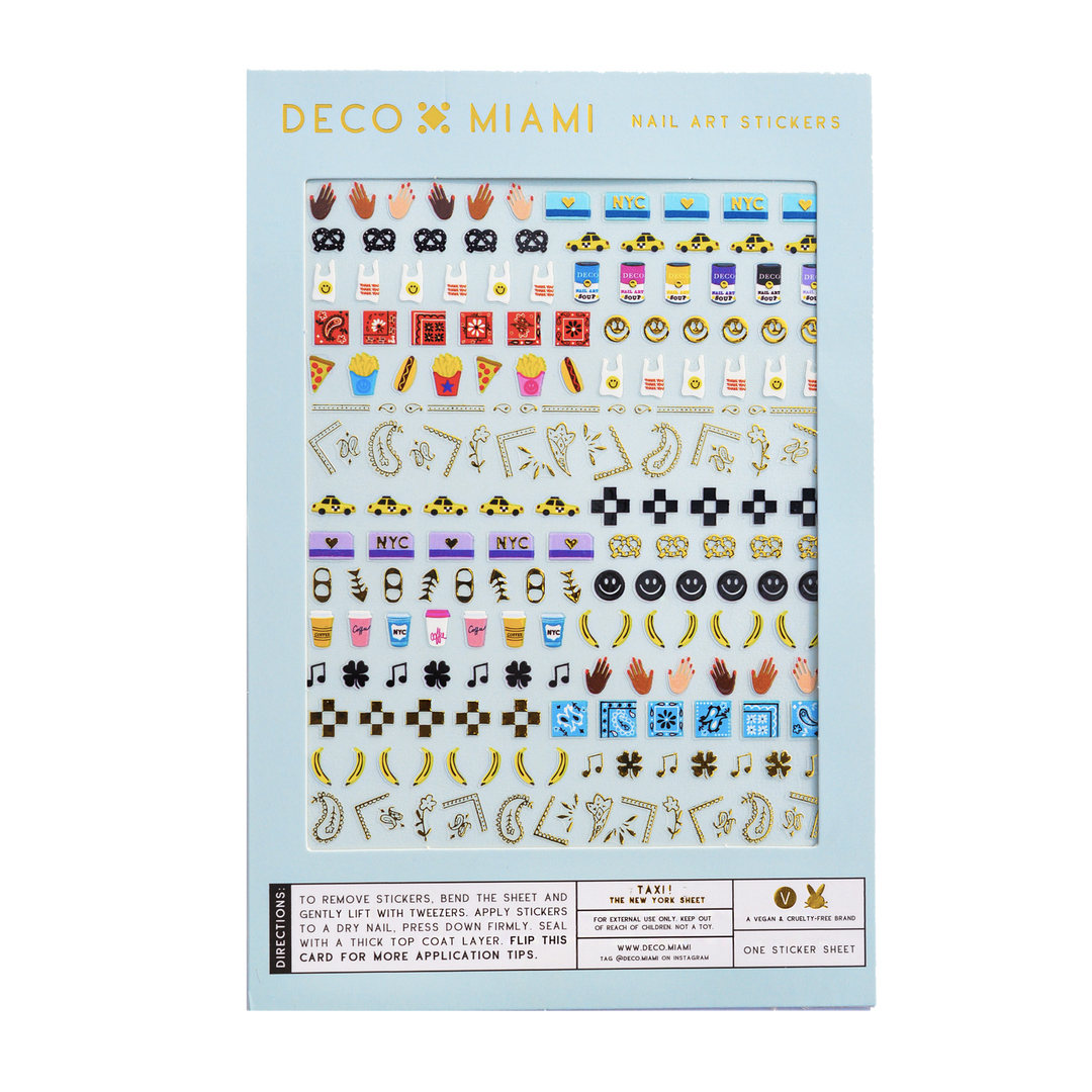Nail Art Stickers - TAXI! (NYC)