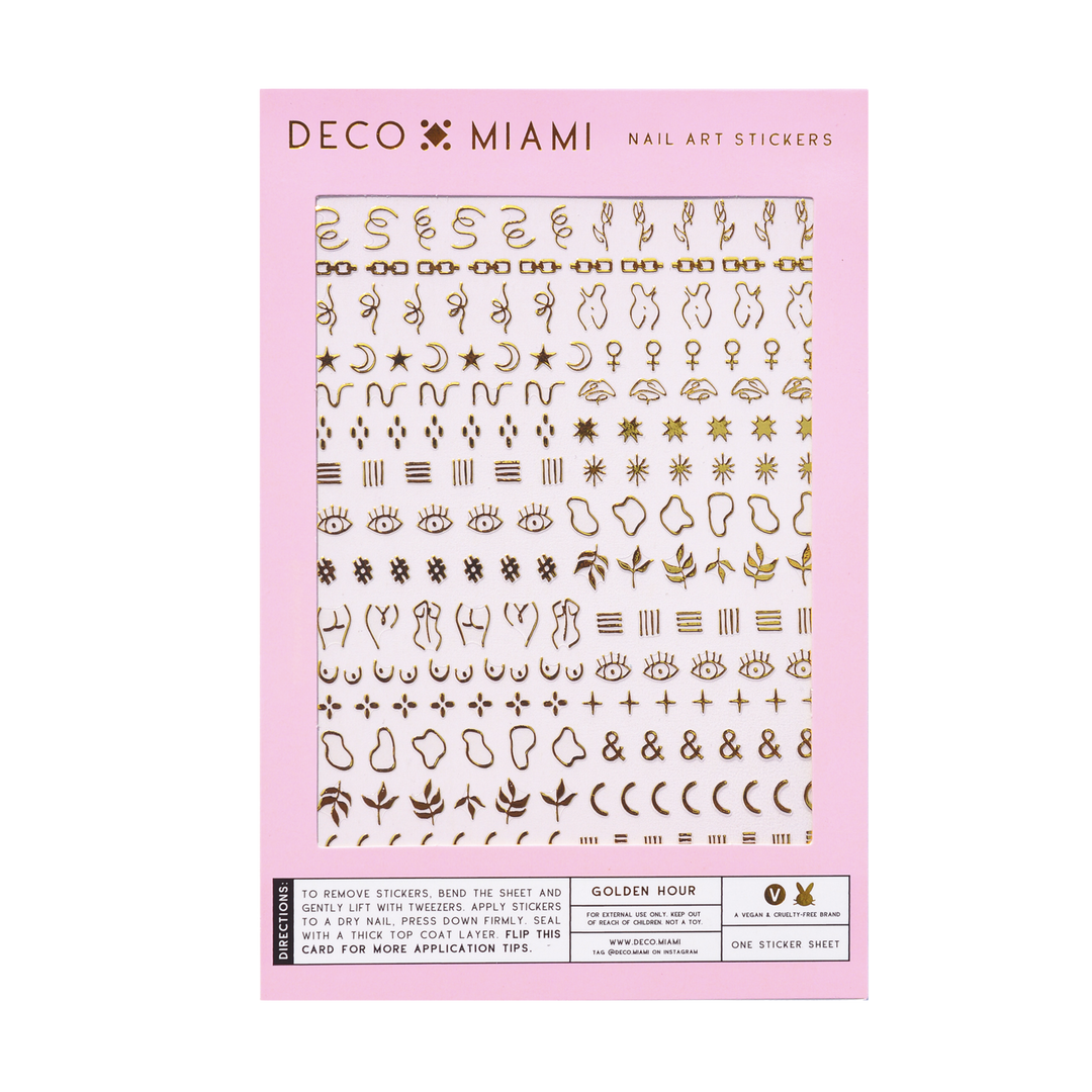 Nail Art Stickers - Golden Hour