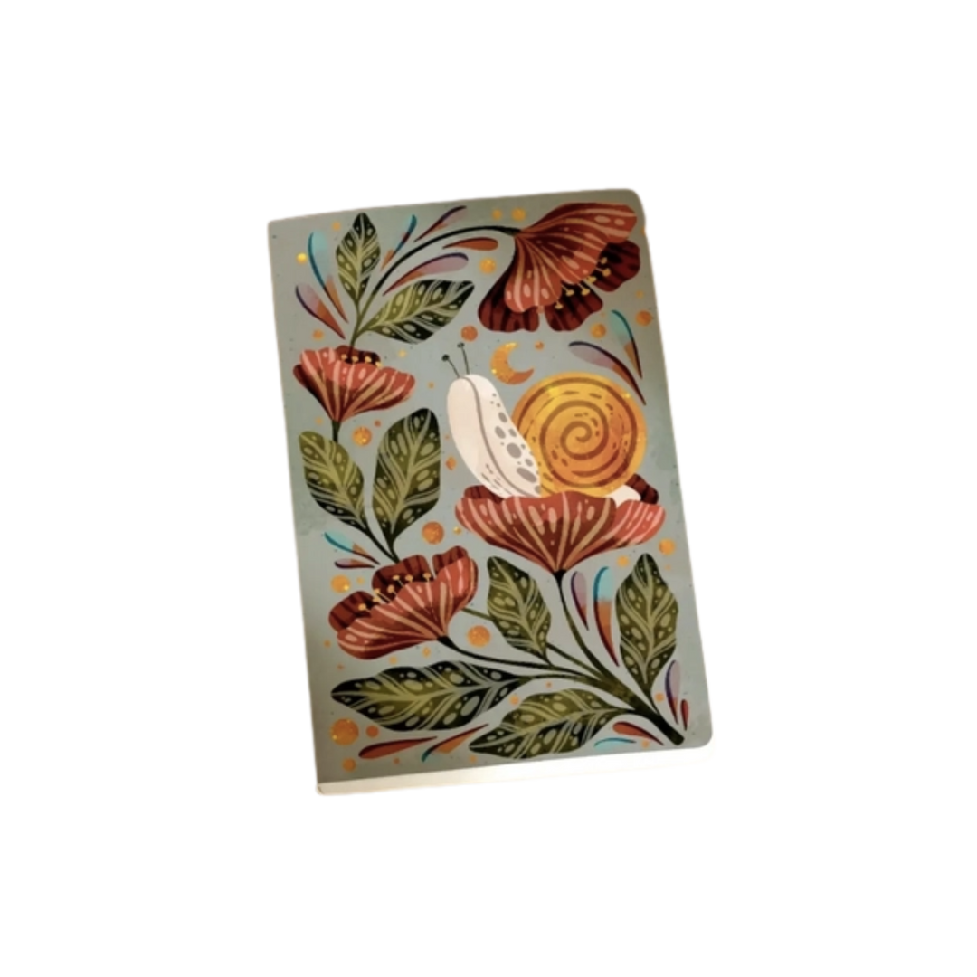 Midnight Snail Layflat Notebook