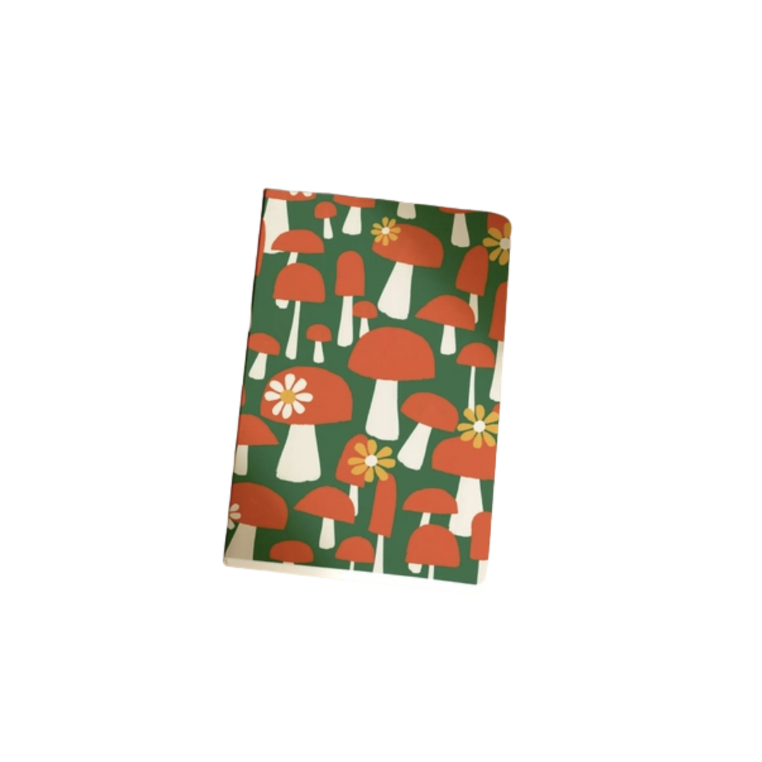 Groovy Mushroom Layflat Notebook