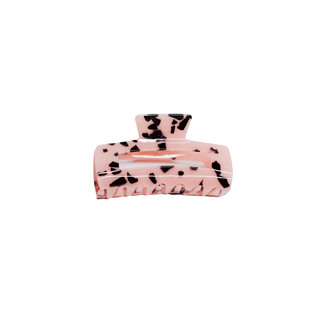 Pink Tortoise Hair Claw