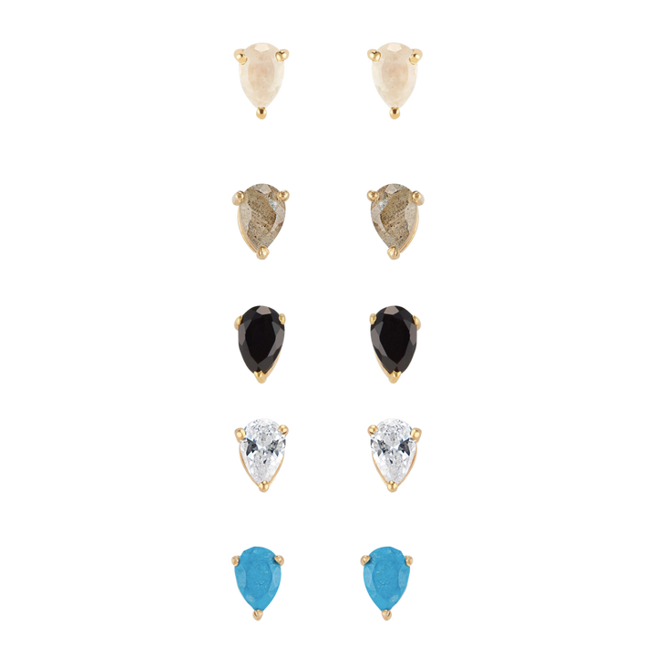 Deco Mini Teardrop Studs