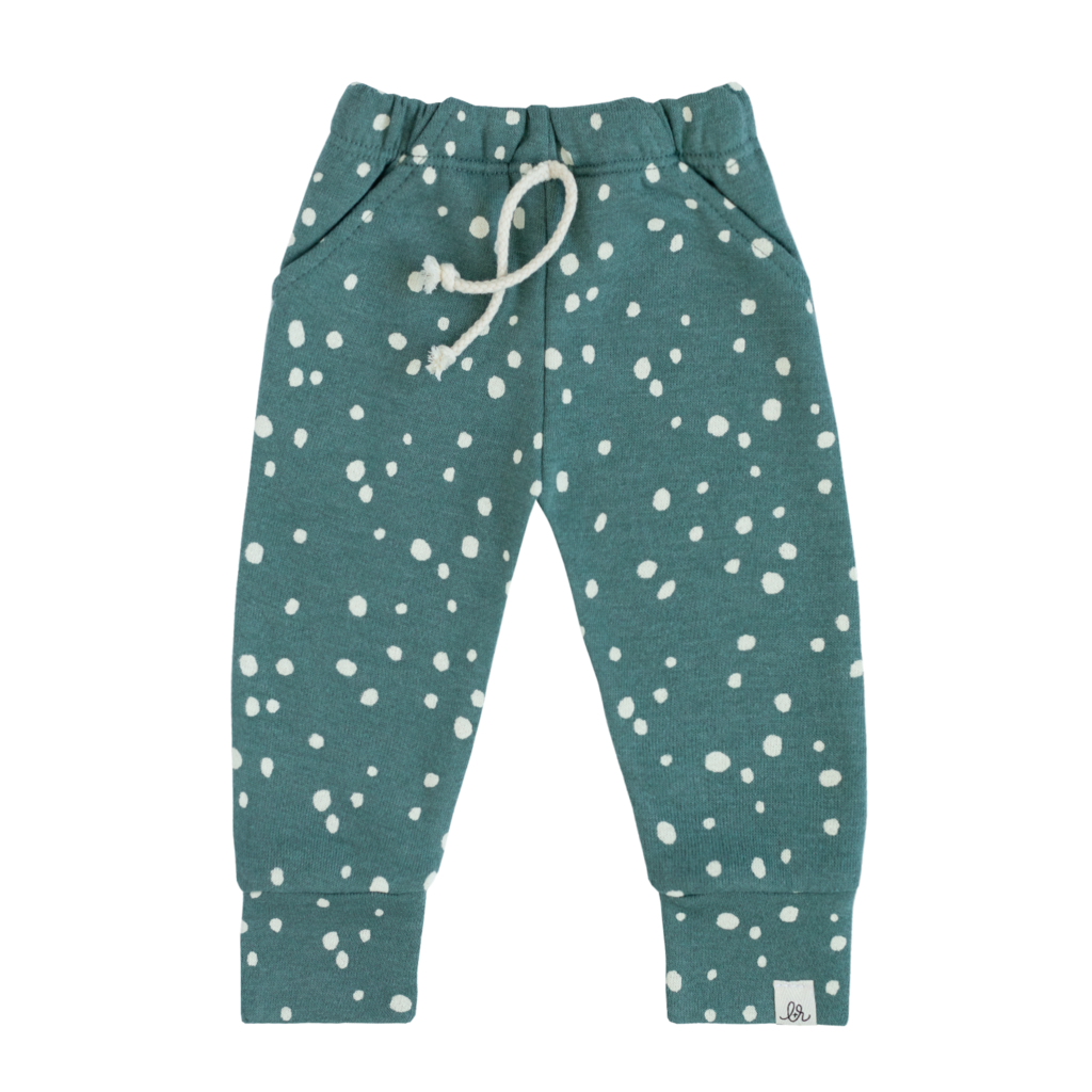 Teal Dot Skinny Joggers