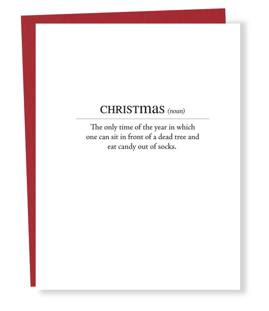 Christmas Definition Card