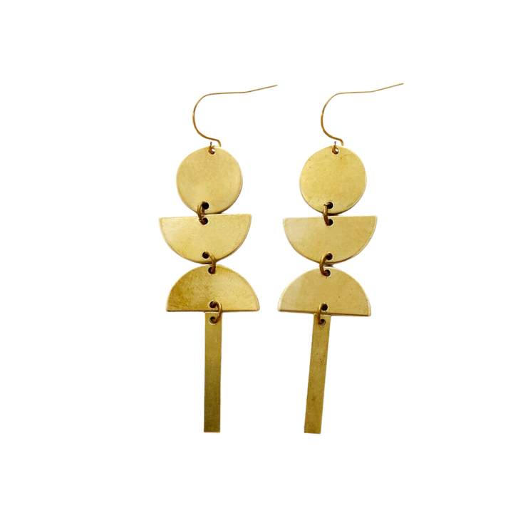 Brass Earrings No. 30