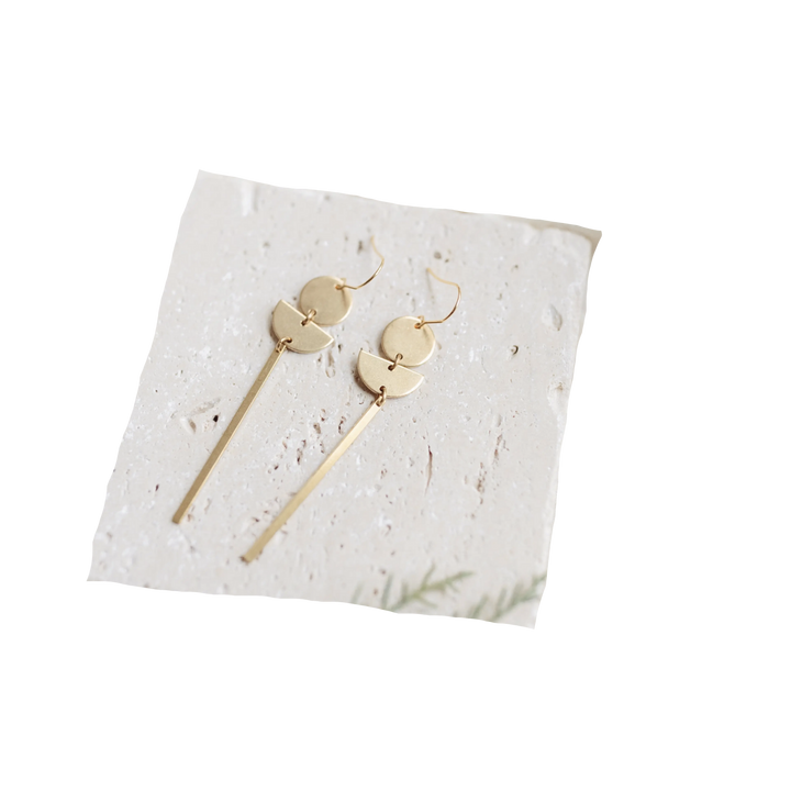 Brass Earrings No. 37