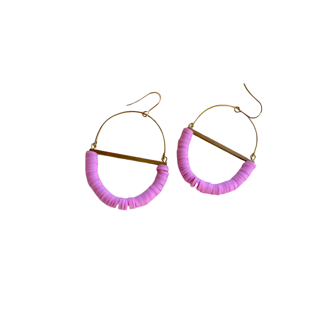 Terrain Beaded Hoop Earring