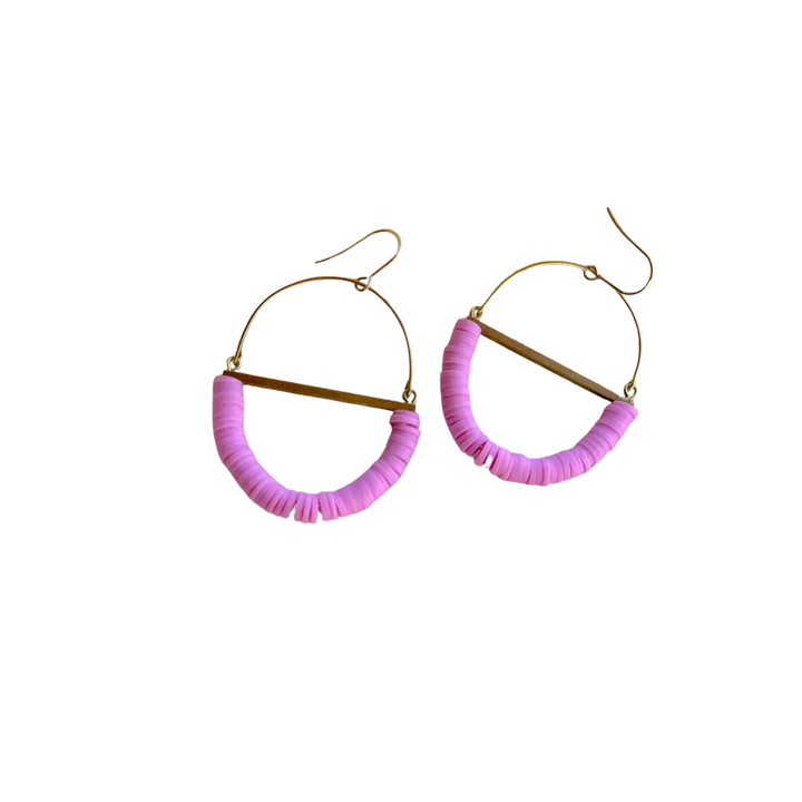 Terrain Beaded Hoop Earring