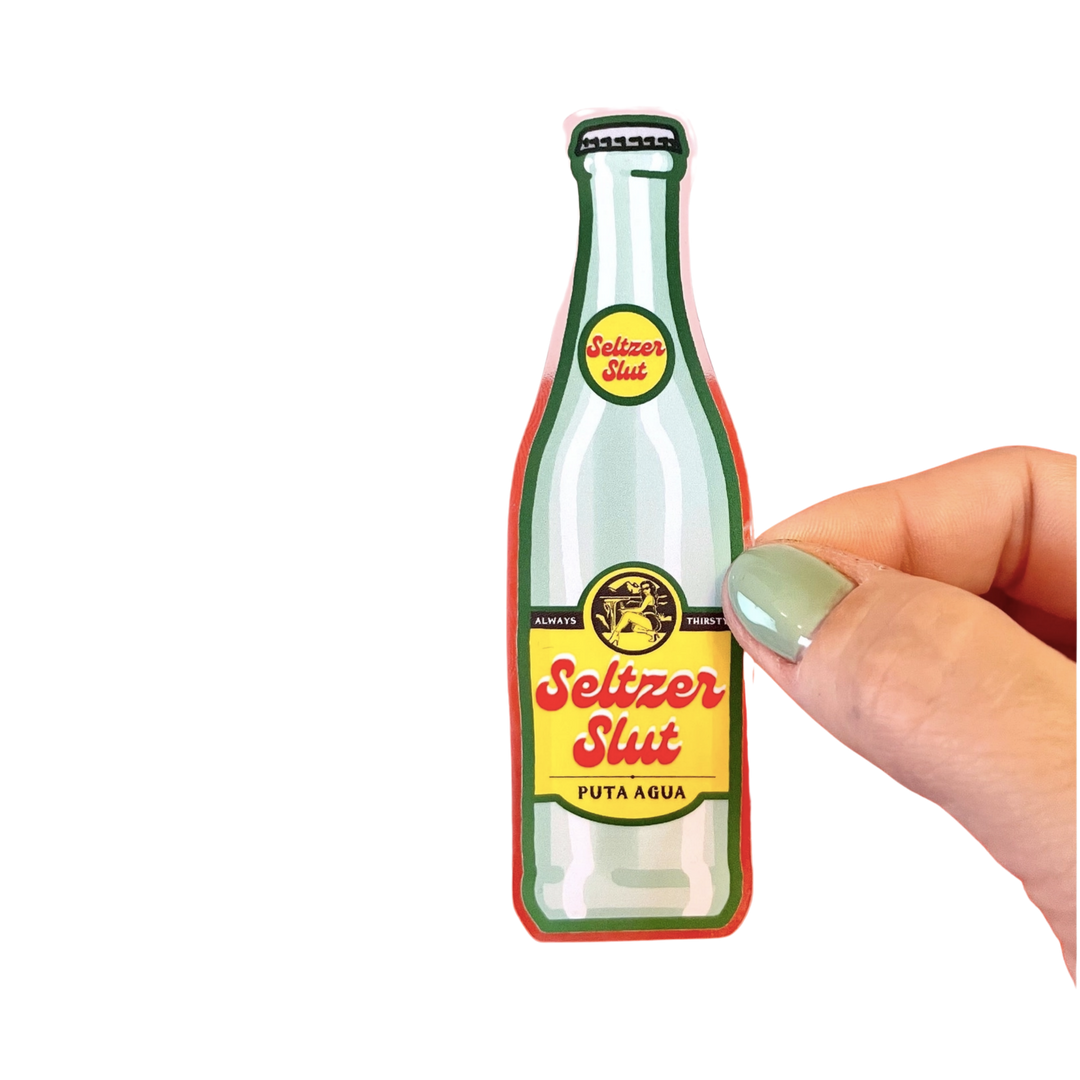 Seltzer Slut - Topo Chico Sparkling Water Inspired Vinyl Sticker