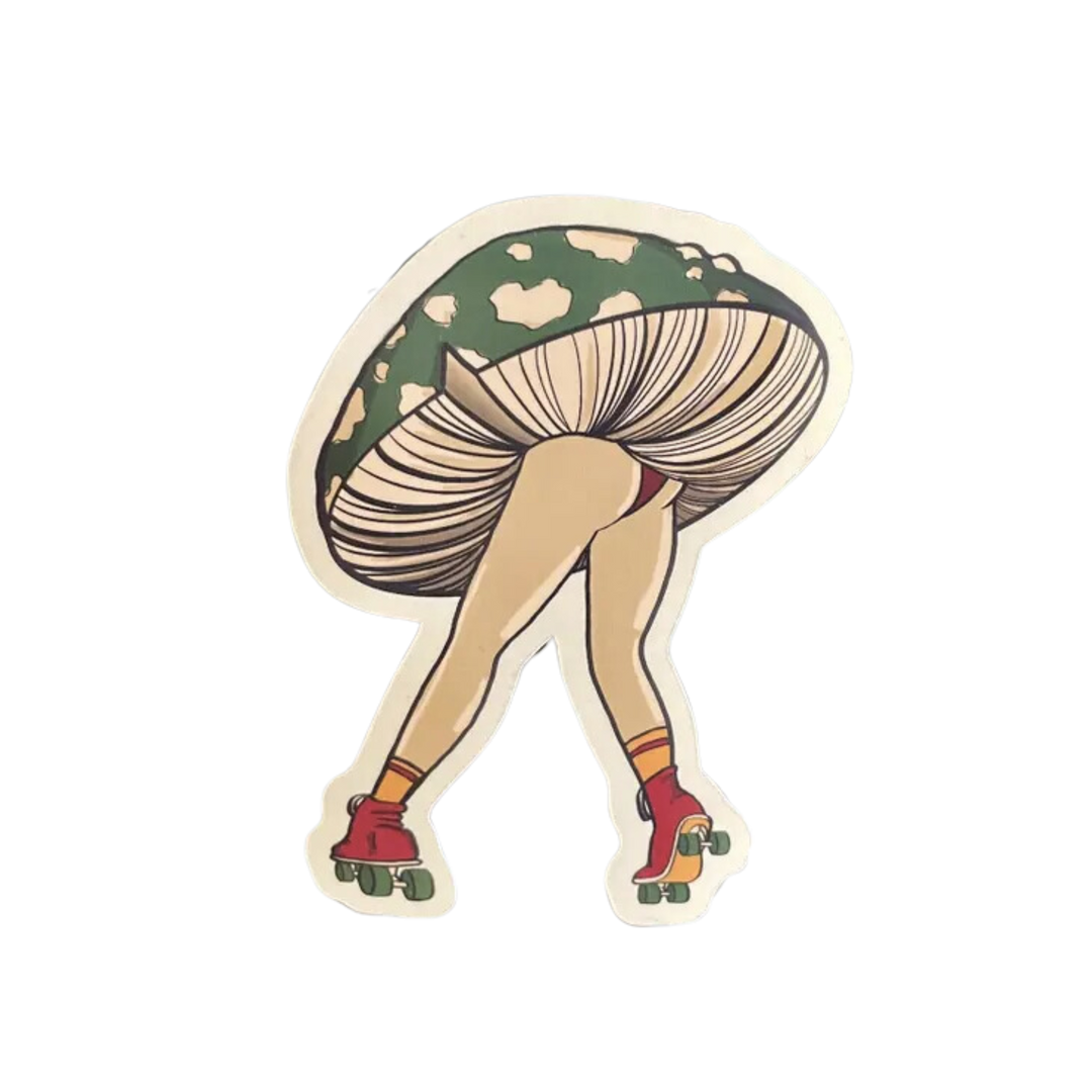 Shroom Skater Vinyl Sticker