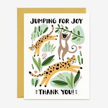 Jumping for Joy Thank You - Card