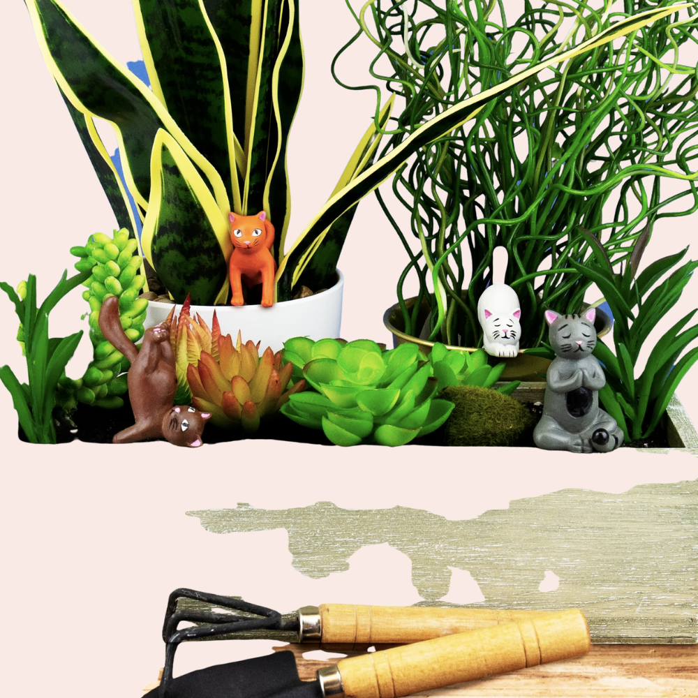 Plant Pot Yoga Cat Markers