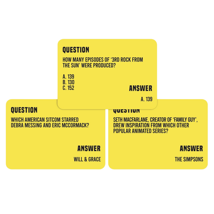 Totally 90s TV Trivia Cards