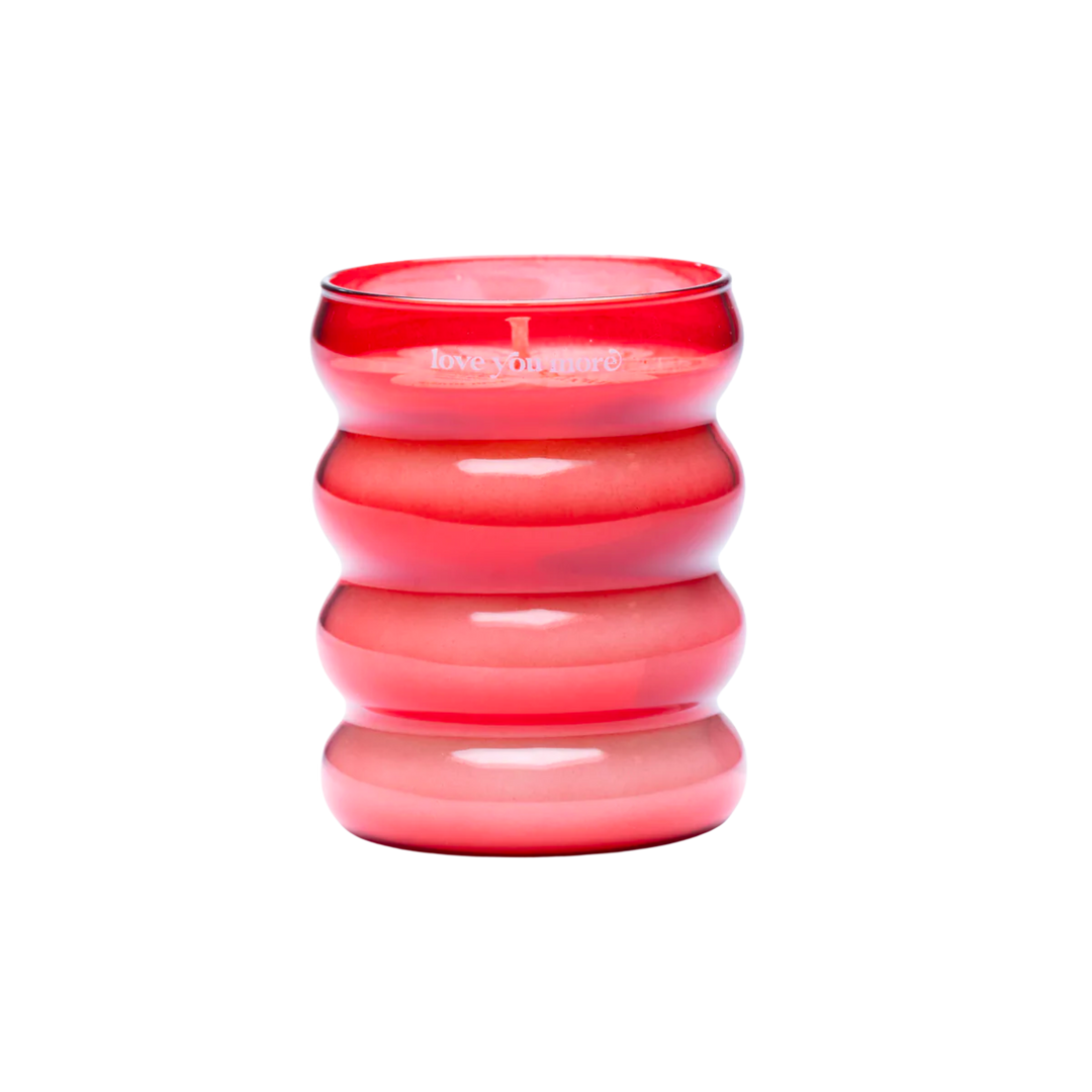 Love You More 9 Oz Soy Candle- Red