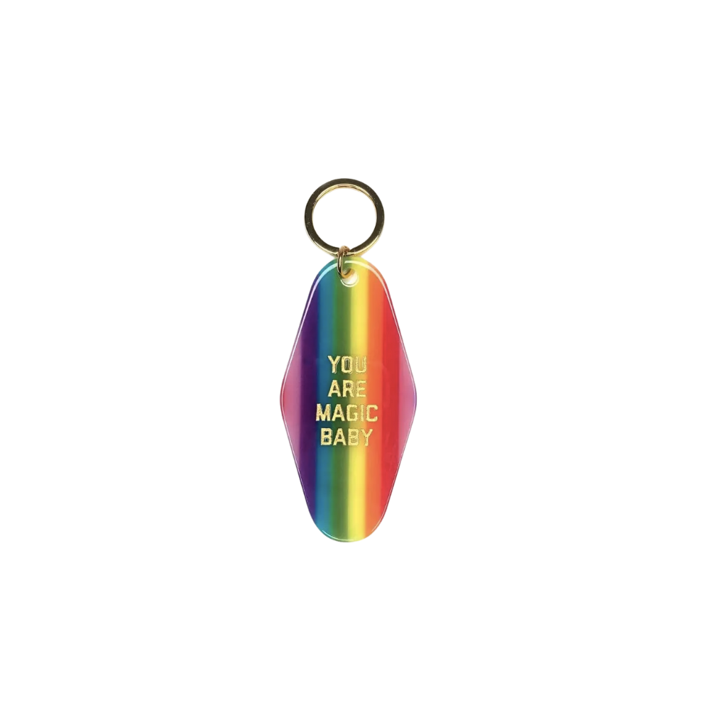You Are Magic Rainbow Motel Keytag