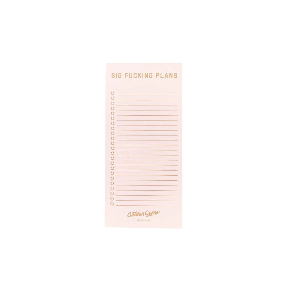 Big Fucking Plans Notepad