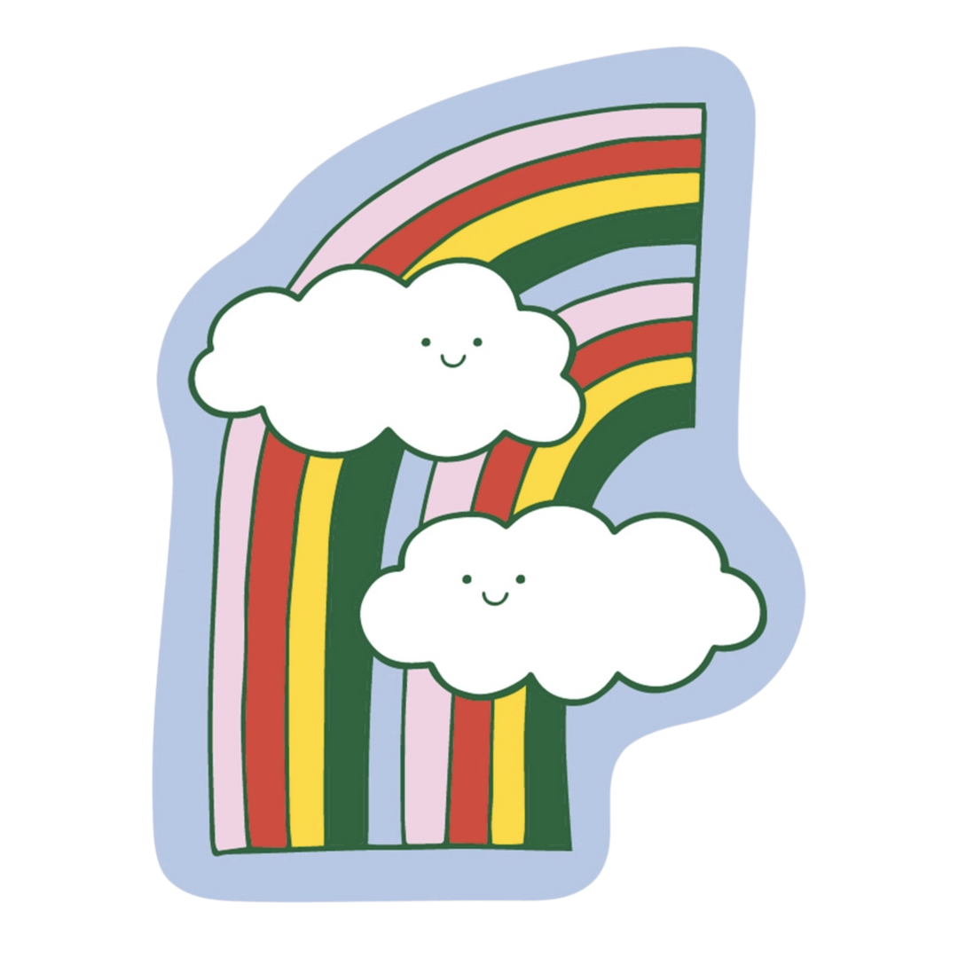Happy Clouds Sticker
