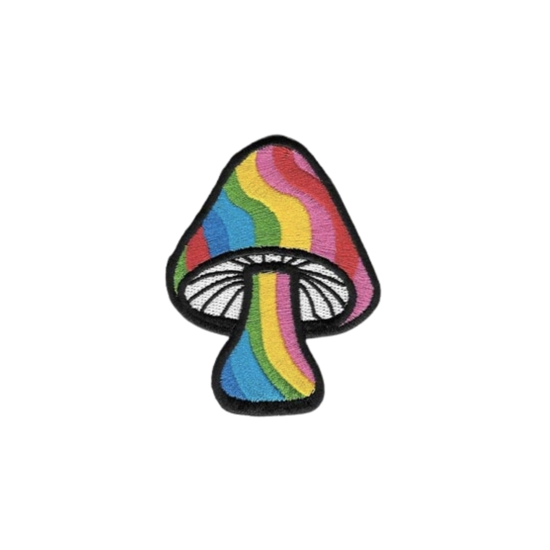 Rainbow Striped Mushroom Patch