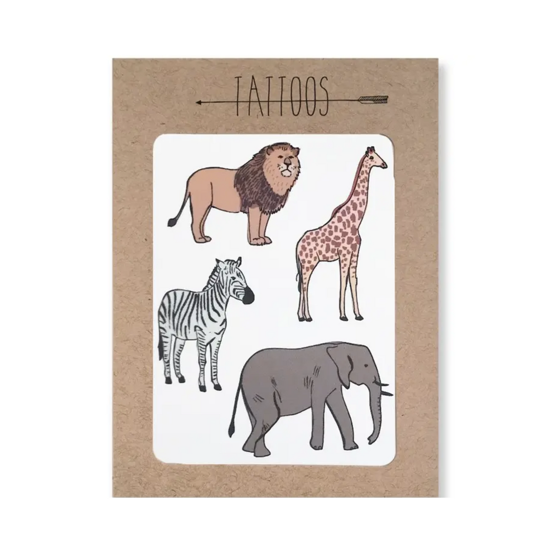 Tattoo / Safari Temporary Tattoos Pack