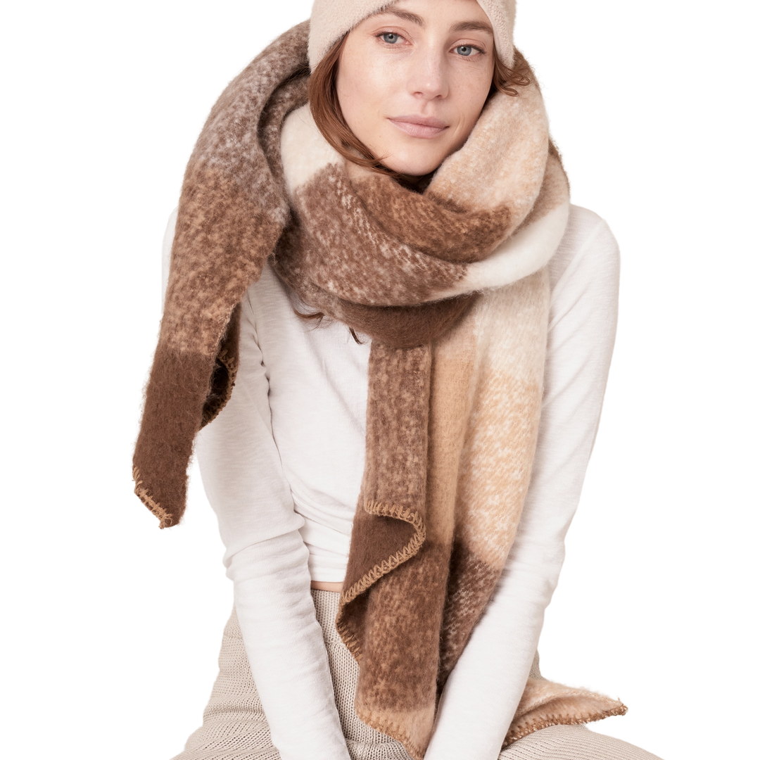 Long Plaid Cozy Scarf