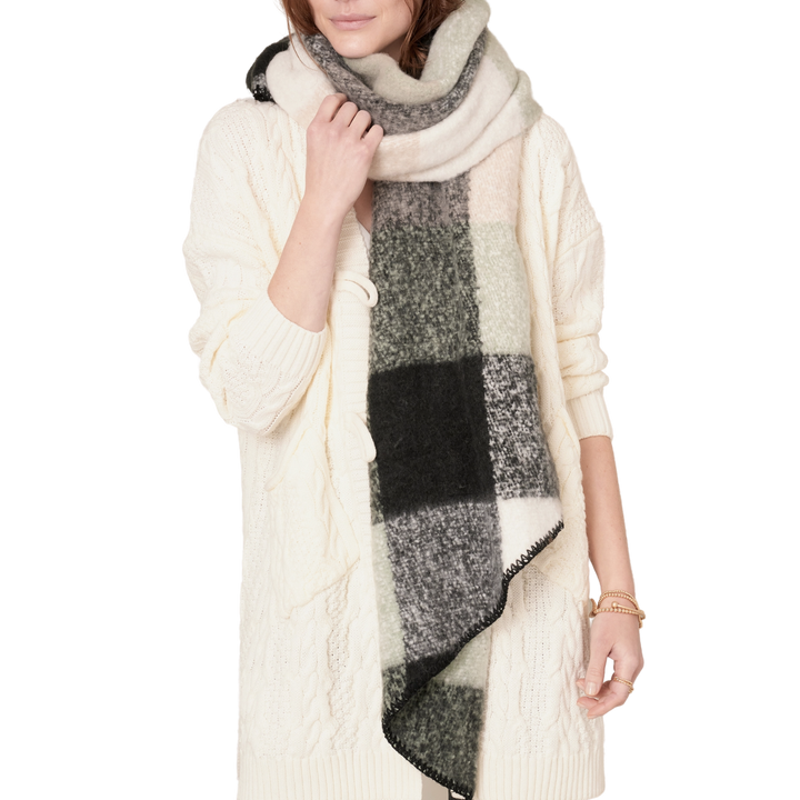 Long Plaid Cozy Scarf