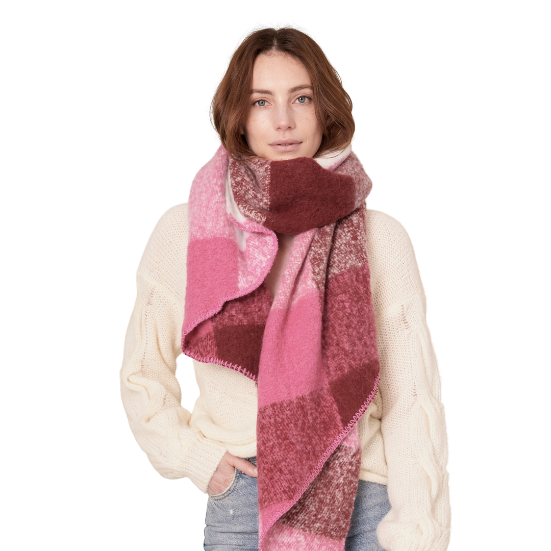 Long Plaid Cozy Scarf