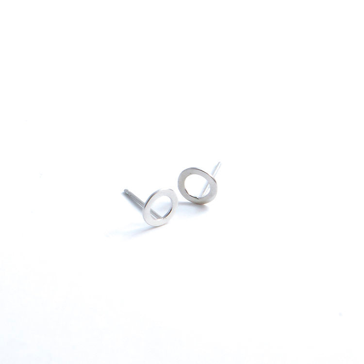 Tiny Circle Post Earrings