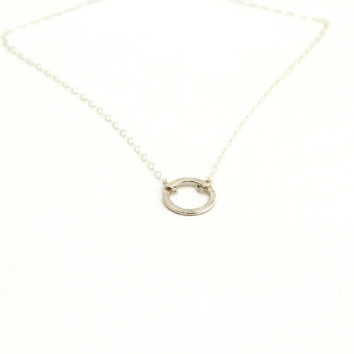 Silver Circle Necklace