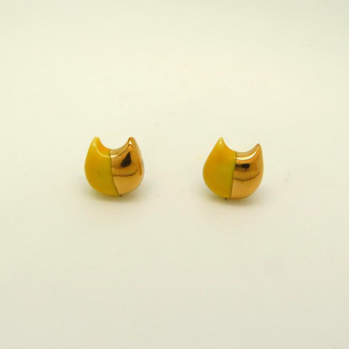 Gold Dipped Cat Earrings