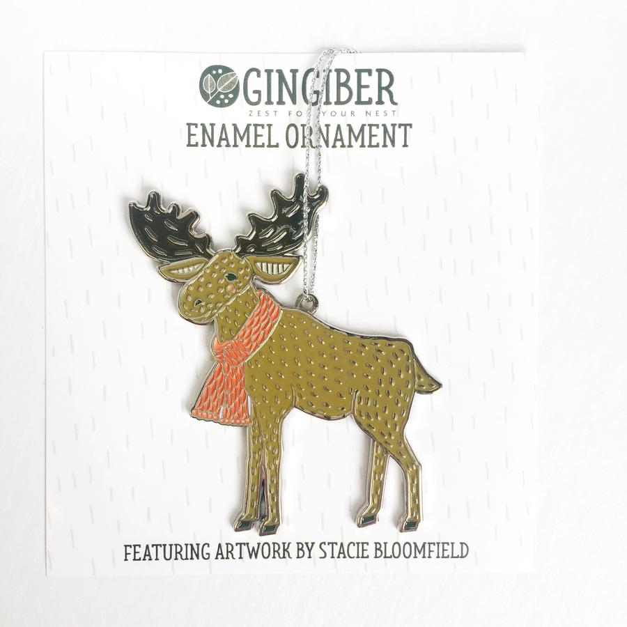 Merrily Moose Ornament