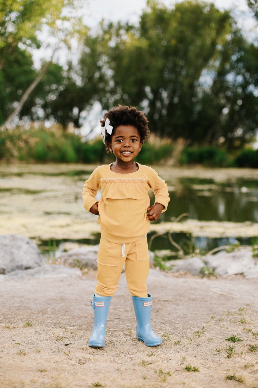 Mustard Ruffle Sweater