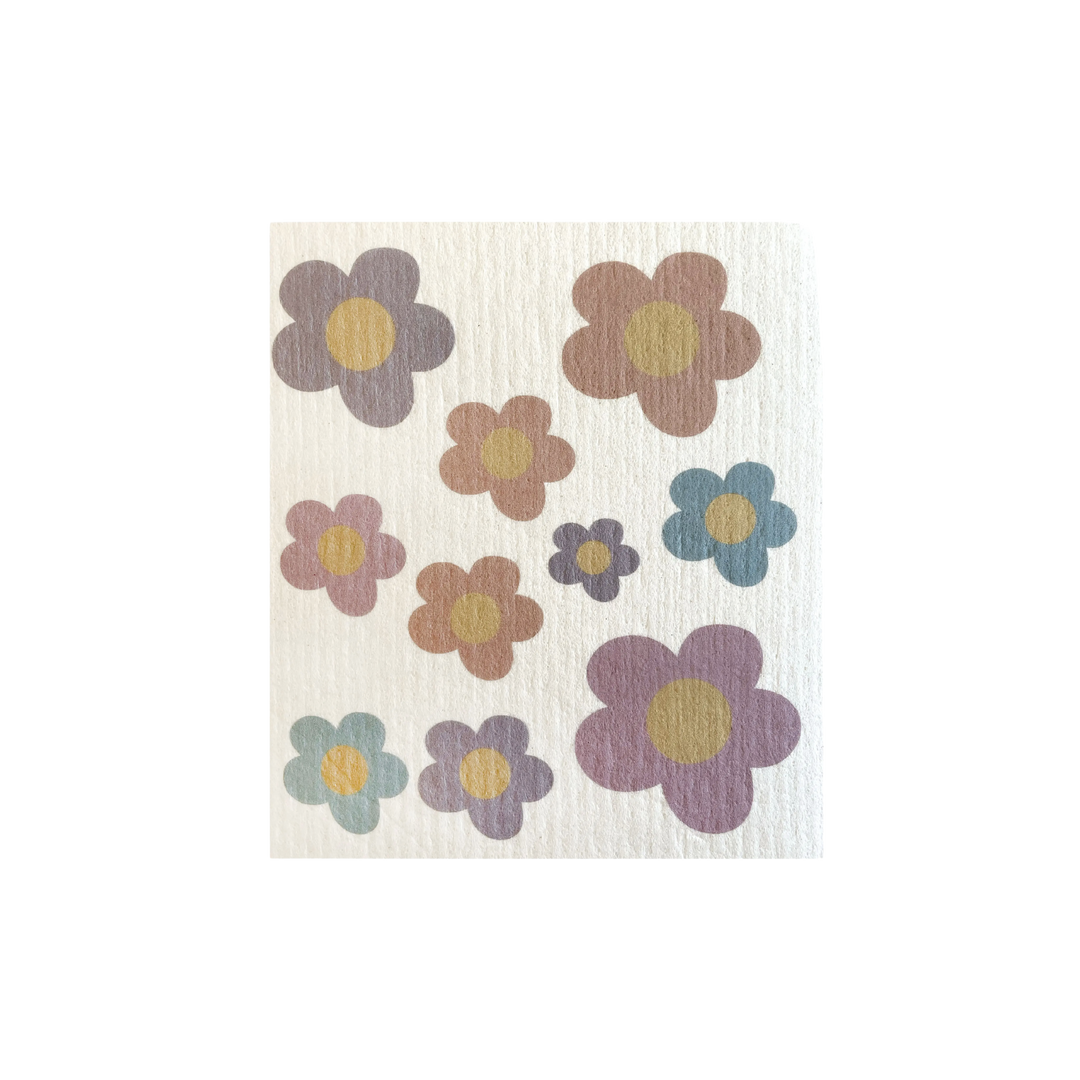 Flowers Swedish Sponge Cloth