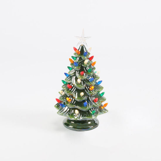 Green Vintage Lighted Tree Star