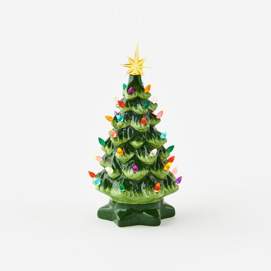 Vintage Lighted Tree Ceramic