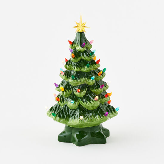 Vintage Lighted Tree Ceramic