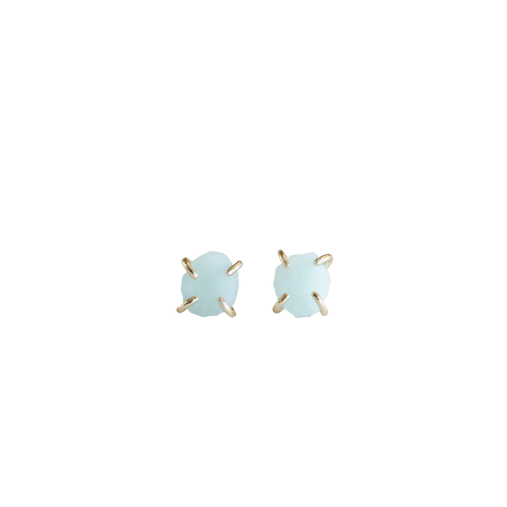 Amazonite Gemstone Prong Studs