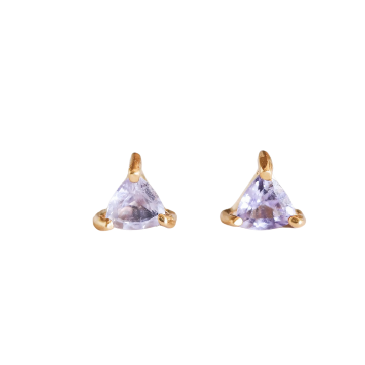 Amethyst Mini Energy Gem Earrings