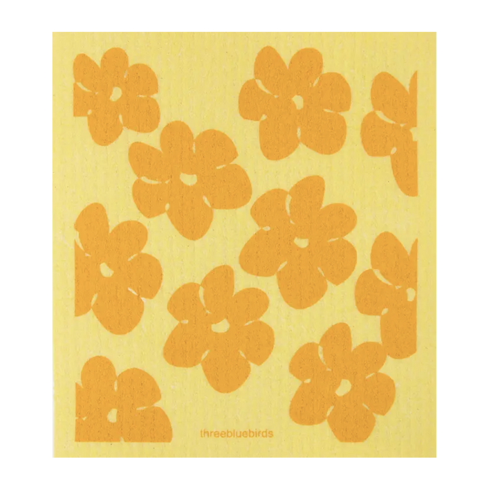 Flower Power Swedish Dishcloth