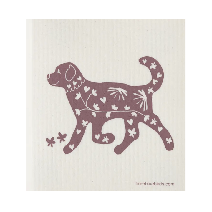 Playful Pup Swedish Dishcloth