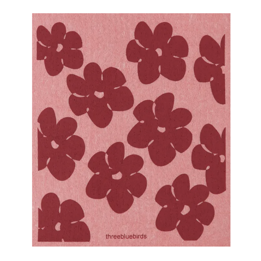 Flower Power Swedish Dishcloth