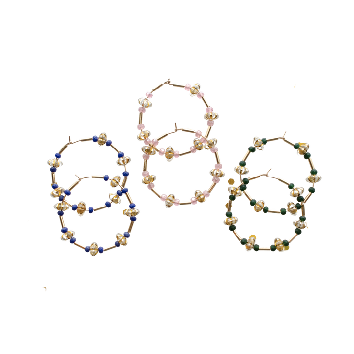 Ophelia Bead Hoops