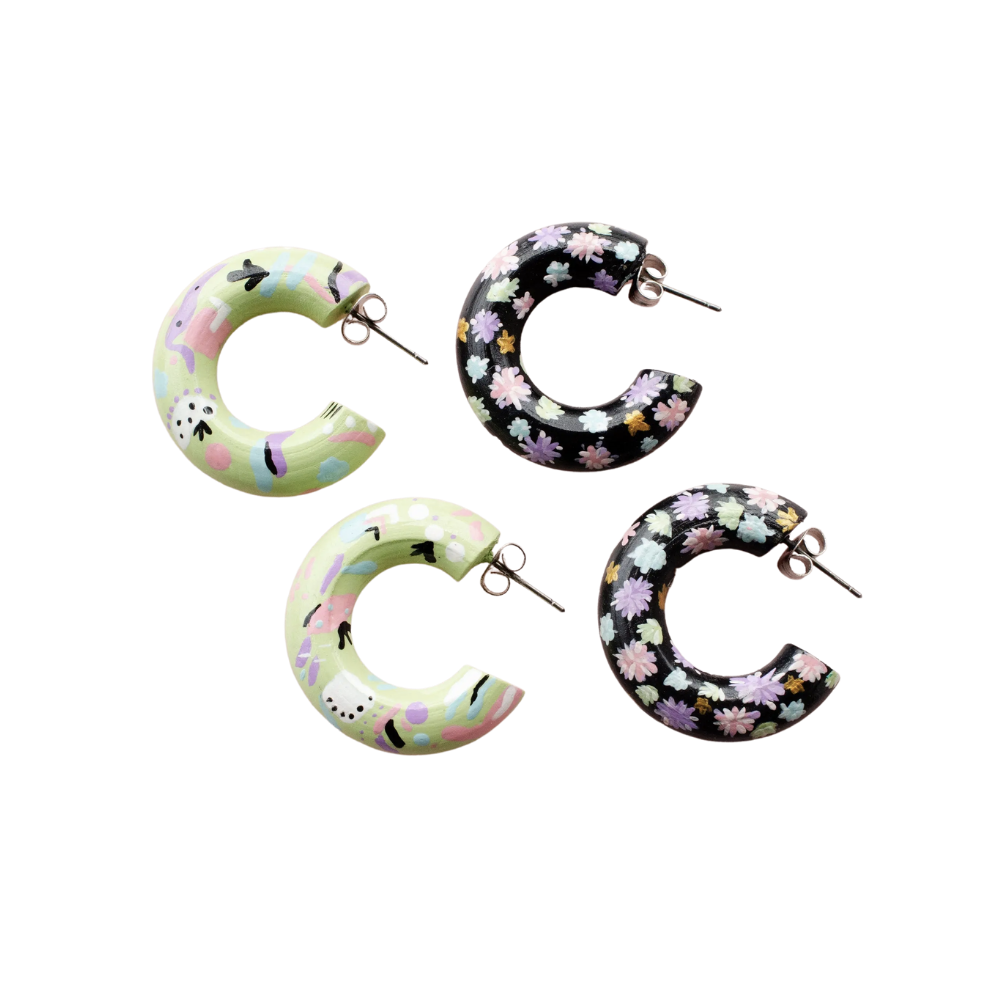 Hand Painted Party Hoops