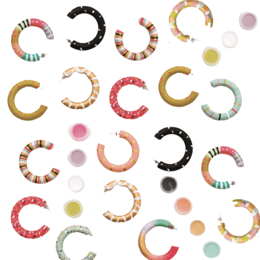 DIY Paint Your Own Hoop Earring Kit
