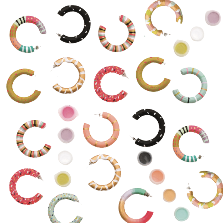 DIY Paint Your Own Hoop Earring Kit
