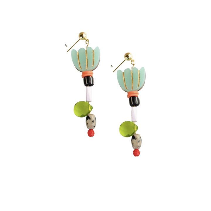 Flower Mismatched Earrings