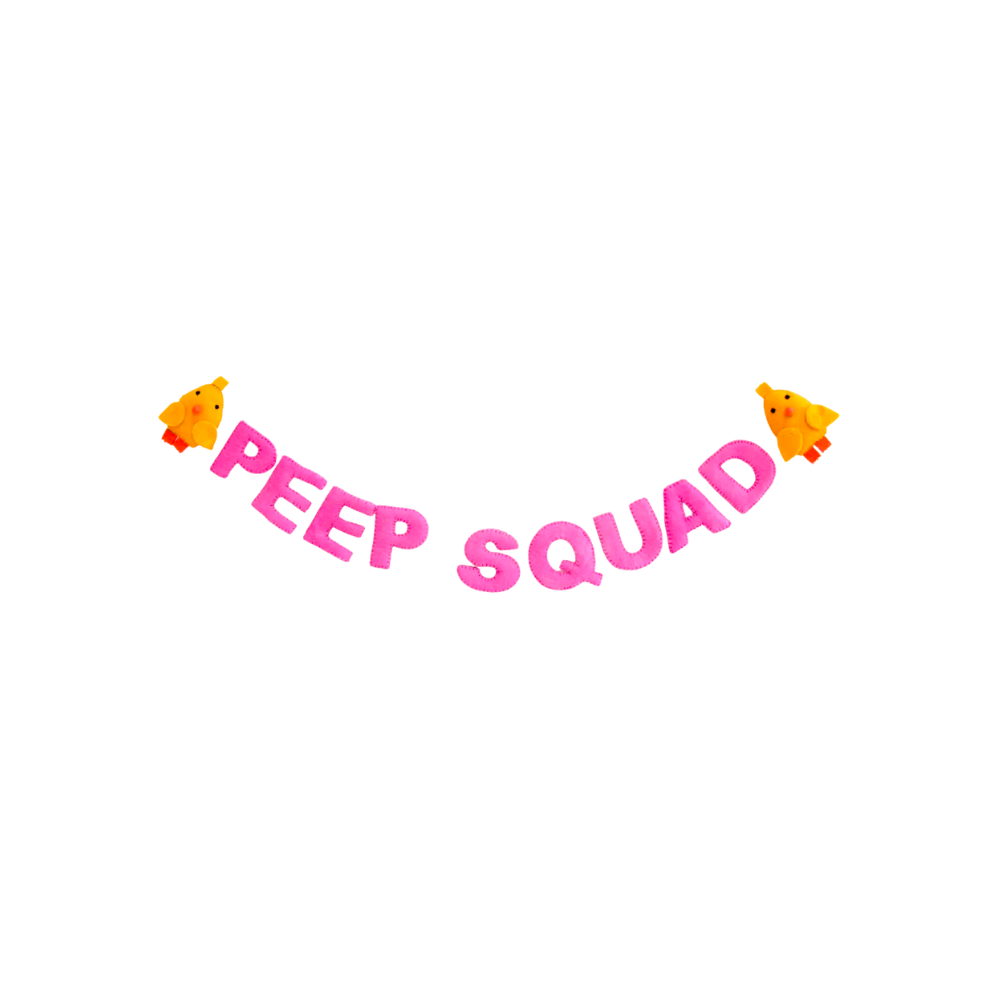 Peep Squad Felt Garland