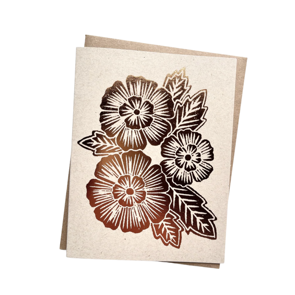 Foil Stamped Greeting Card, FL02