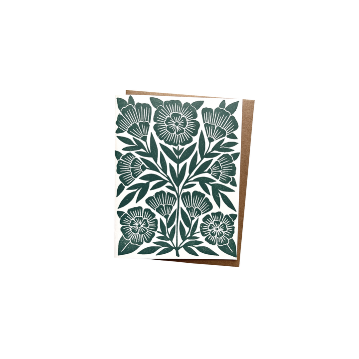 Block Printed Blank Card Set KW94